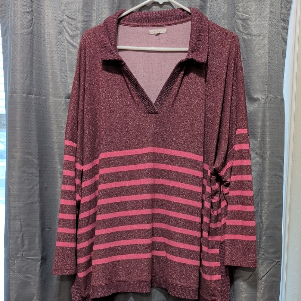 Maurices Maroon Knit Top